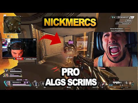 Nickmercs Team played for the first time in PRO ALGS SCRIMS and what happened...  (apex legends)