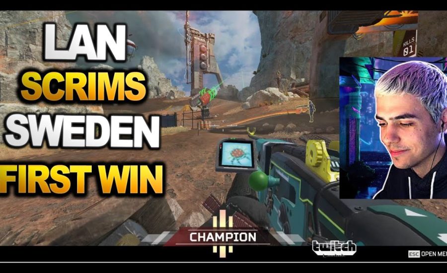 TSM Imperialhal's team took the lan Scrims in Sweden their first win with 11 Kills!! (apex legends)