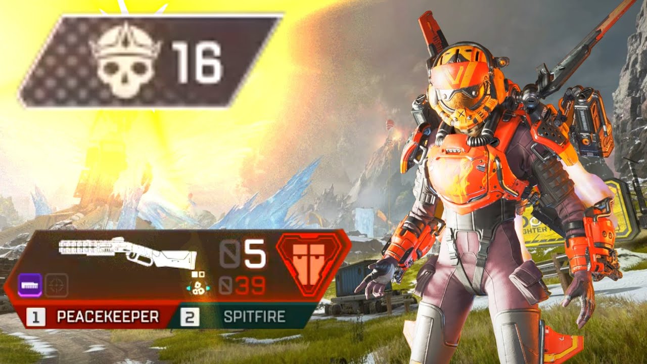 Valkyrie + Peacekeeper on World's Edge is BULLISH & OP in Apex Legends