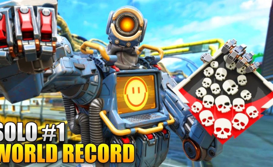 WORLD RECORD SOLO 45 KNOCKS and 8,150 Damage Pathfinder Apex Legends Season 15 Gameplay