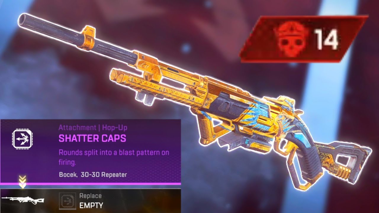 so this shatter caps hop-up makes this gun into a BULLISH SHOTTY in apex legends