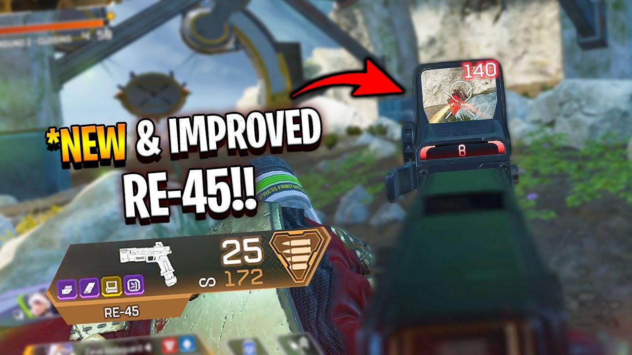 the *New and Improved Crafted RE-45!! - Apex Legends