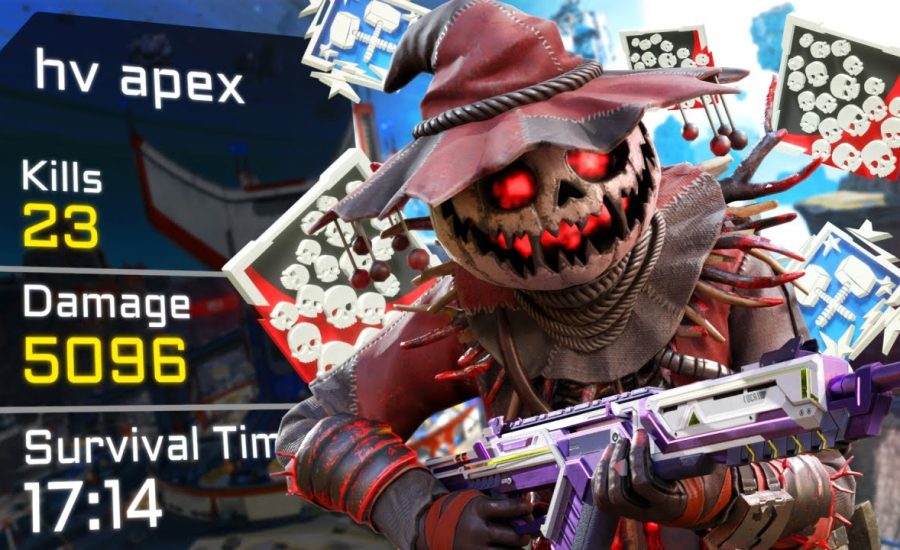 Bloodhound 23 KILLS and 5,000 Damage EPIC GAME Apex Legends Gameplay Season 15