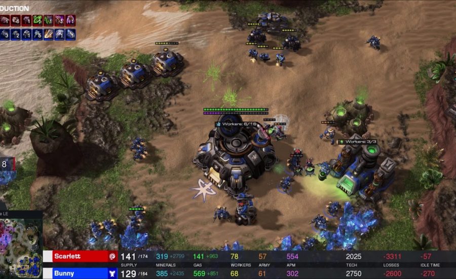 EPIC - Bunny (T) v Scarlett (Z) on King's Cove - StarCraft 2 - Legacy of the Void 2019