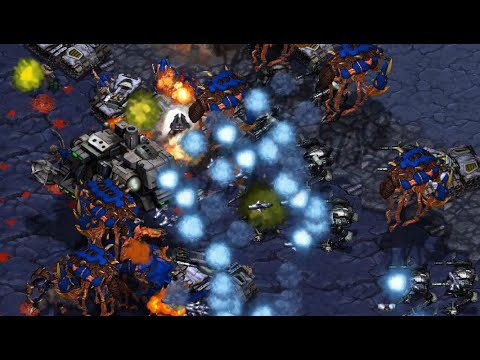 EPIC - Scan (T) vs Shinee (Z) on Gladiator - StarCraft - Brood War - REMASTERED