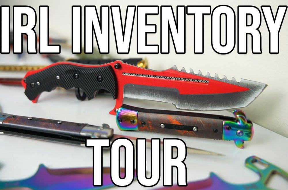 EVERY IRL CS KNIFE I HAVE!! (IRL INVENTORY TOUR)