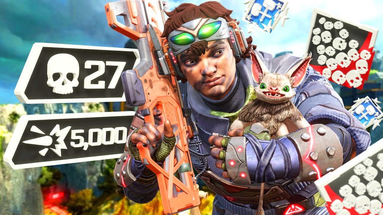 SOLO Vantage INSANE 27 KILLS and 5,000 Damage Apex Legends Gameplay Season 16