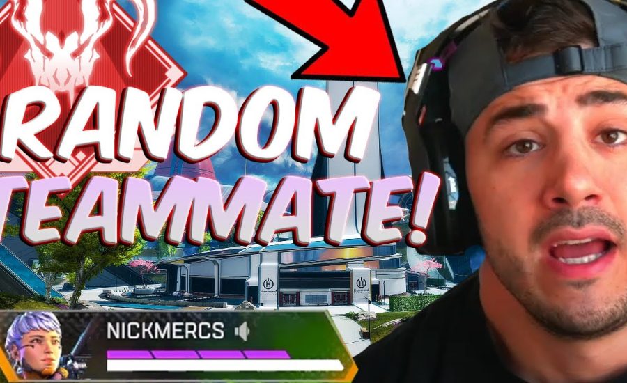 Soo... NickMercs Was MY RANDOM TEAMMATE! (Apex Legends)