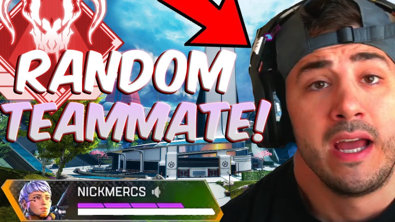 Soo... NickMercs Was MY RANDOM TEAMMATE! (Apex Legends)