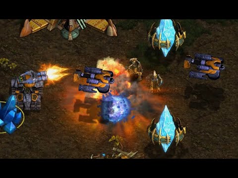 Two Brothers! ChunkMonk (T) vs TREF (P) on Neo Sylphid - StarCraft - Brood War REMASTERED