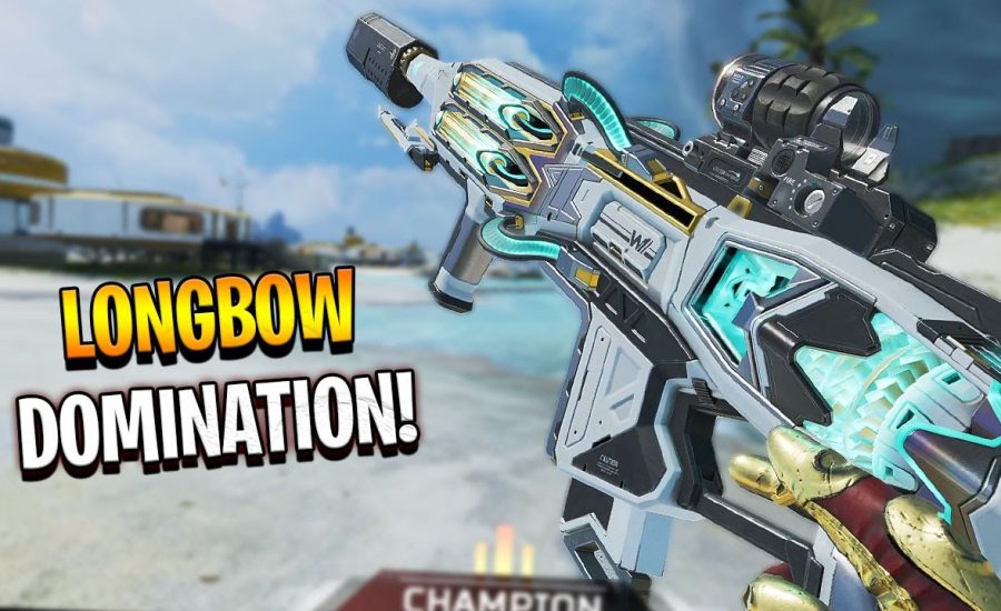 absolute DOMINATION with the LONGBOW!! - Apex Legends