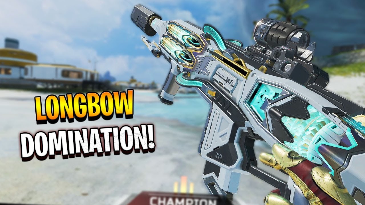 absolute DOMINATION with the LONGBOW!! - Apex Legends