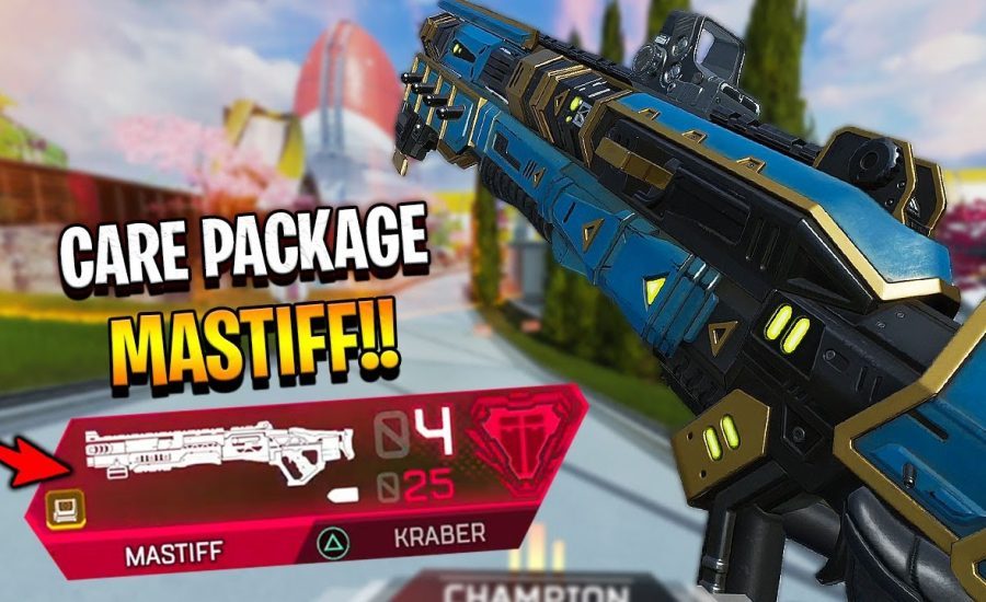 the *New CARE PACKAGE MASTIFF saved me from 100% death.. - Apex Legends