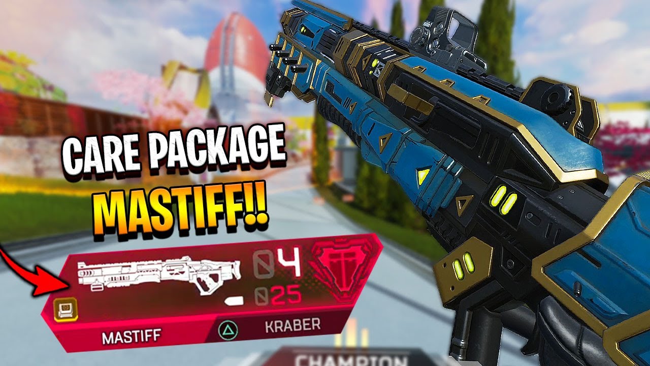 the *New CARE PACKAGE MASTIFF saved me from 100% death.. - Apex Legends