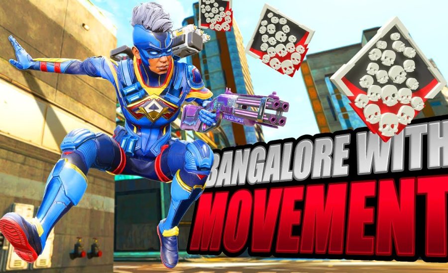 Bangalore With MOVEMENT 24 KILLS and 4,100 Damage Apex Legends Gameplay Season 16