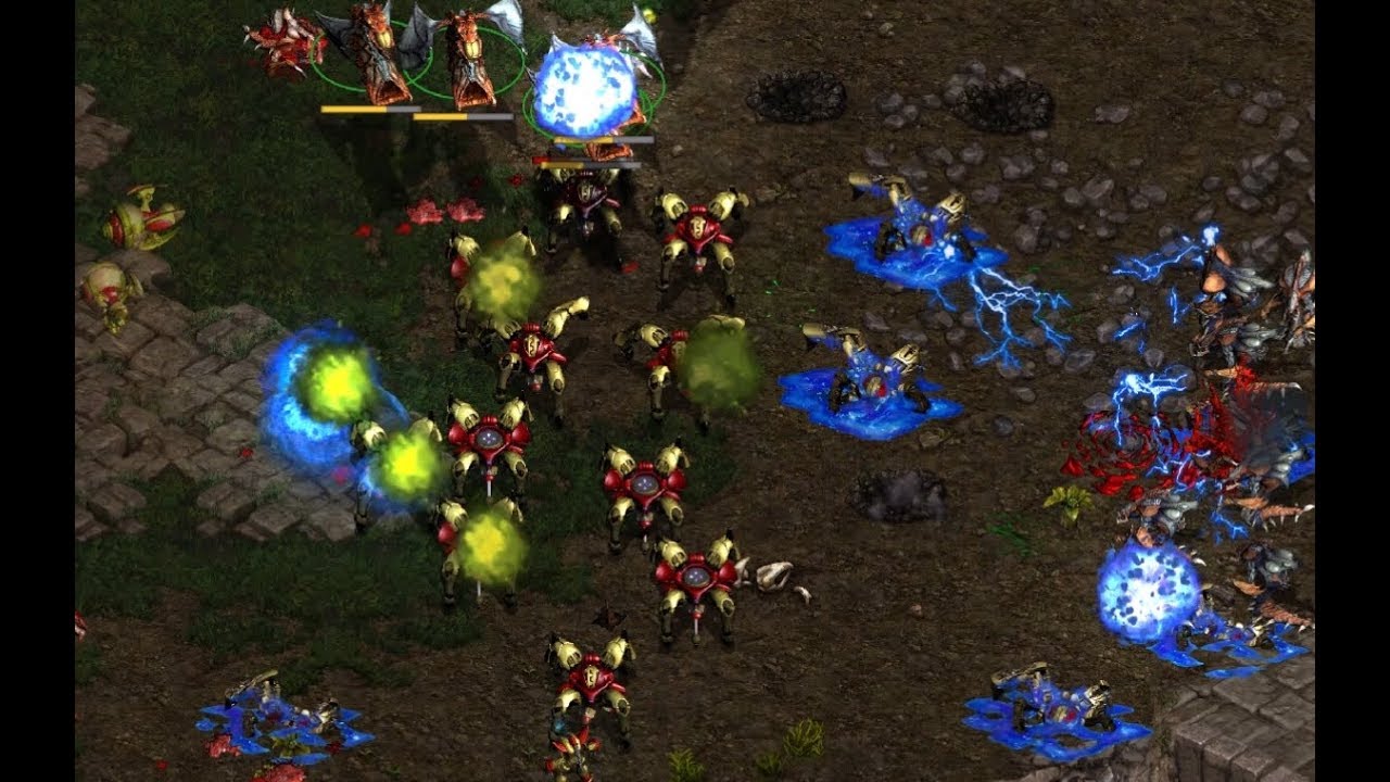 Bisu (P) v Larva (Z) on Fighting Spirit - StarCraft  - Brood War REMASTERED