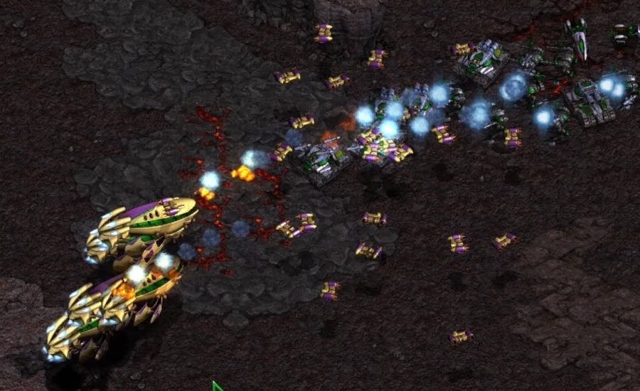 Flash (T) v Free (P) on Ground Zero 1.2 - StarCraft  - Brood War REMASTERED