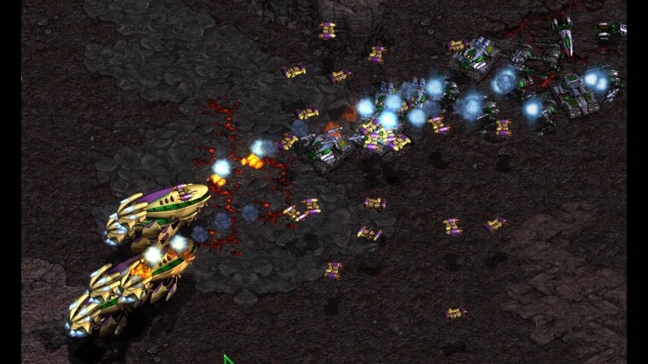 Flash (T) v Free (P) on Ground Zero 1.2 - StarCraft  - Brood War REMASTERED