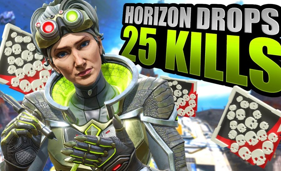 Horizon 25 KILLS and 4800 Damage EPIC Apex Legends Gameplay Season 16