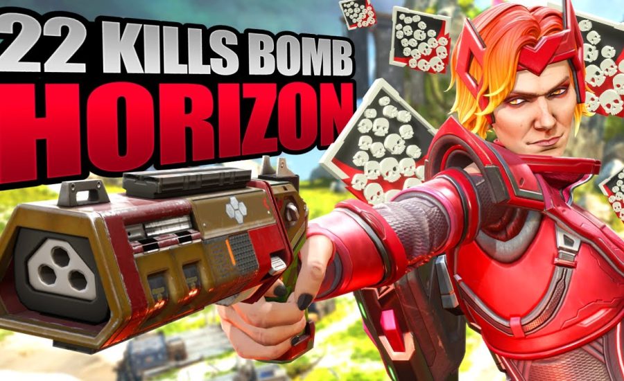 Horizon Stil Dropping BOMBS 22 KILLS and 4,400 Damage Apex Legends Gameplay Season 16