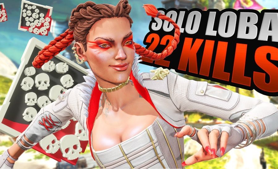 SOLO Loba Drops 22 KILLS BOMB and 5,200 Damage Apex Legends Gameplay Season 16