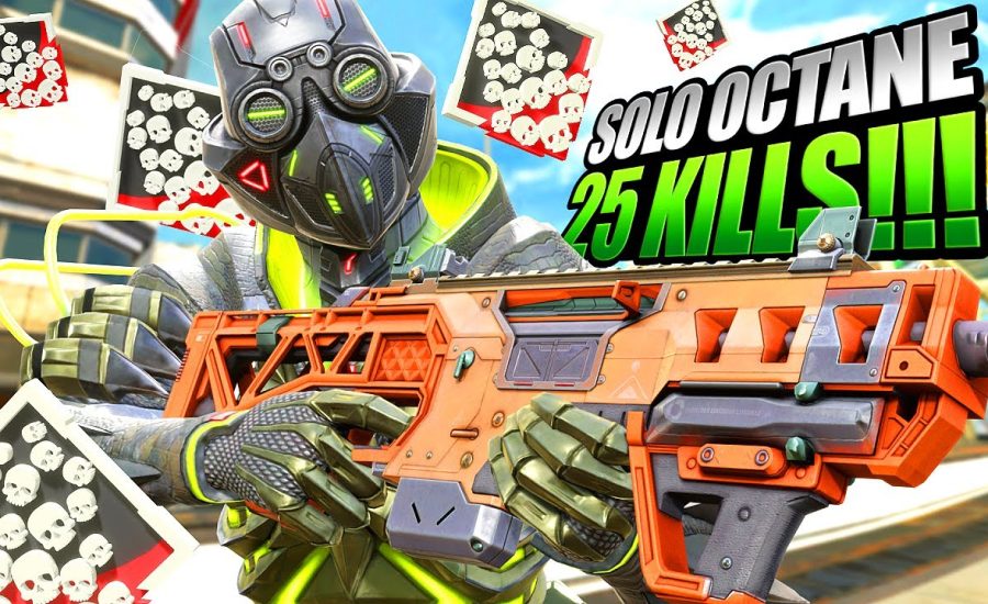 SOLO Octane INSANE 26 KILLS and 6,400 Damage Apex Legends Gameplay Season 16