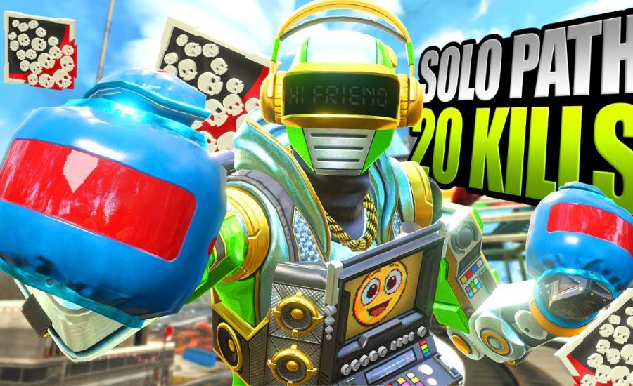 SOLO Pathfinder 20 KILLS and 4,000 Damage Apex Legends Gameplay Season 16