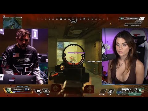 Snip3down's wife LCQ Scrims is watching and reacting!! ( apex legends )