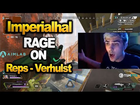 TSM Imperialhal Rages at verhulst & Reps  scrims!! ( apex legends )