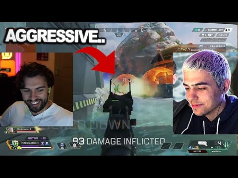 TSM Imperialhal reacts to snip3down playing aggressively in LCQ tournament!! ( apex legends )