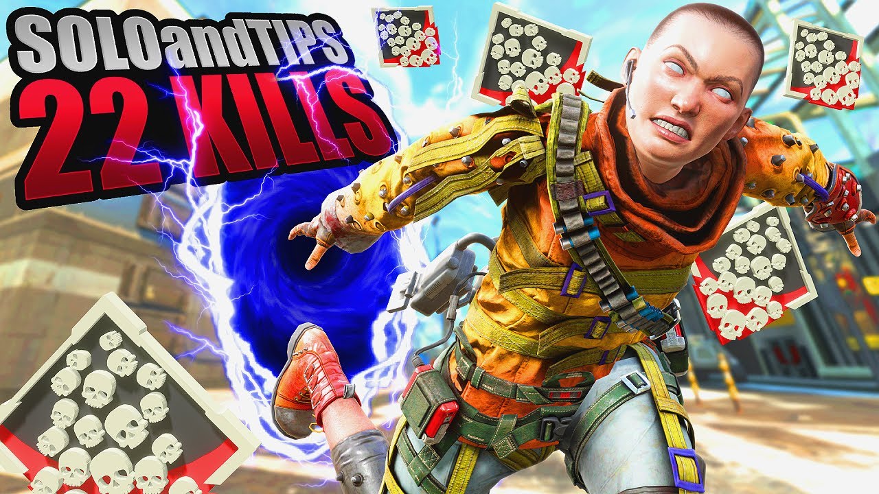 Wraith SOLO 22 KILLS and 4,300 Damage Apex Legends Gameplay Season 15