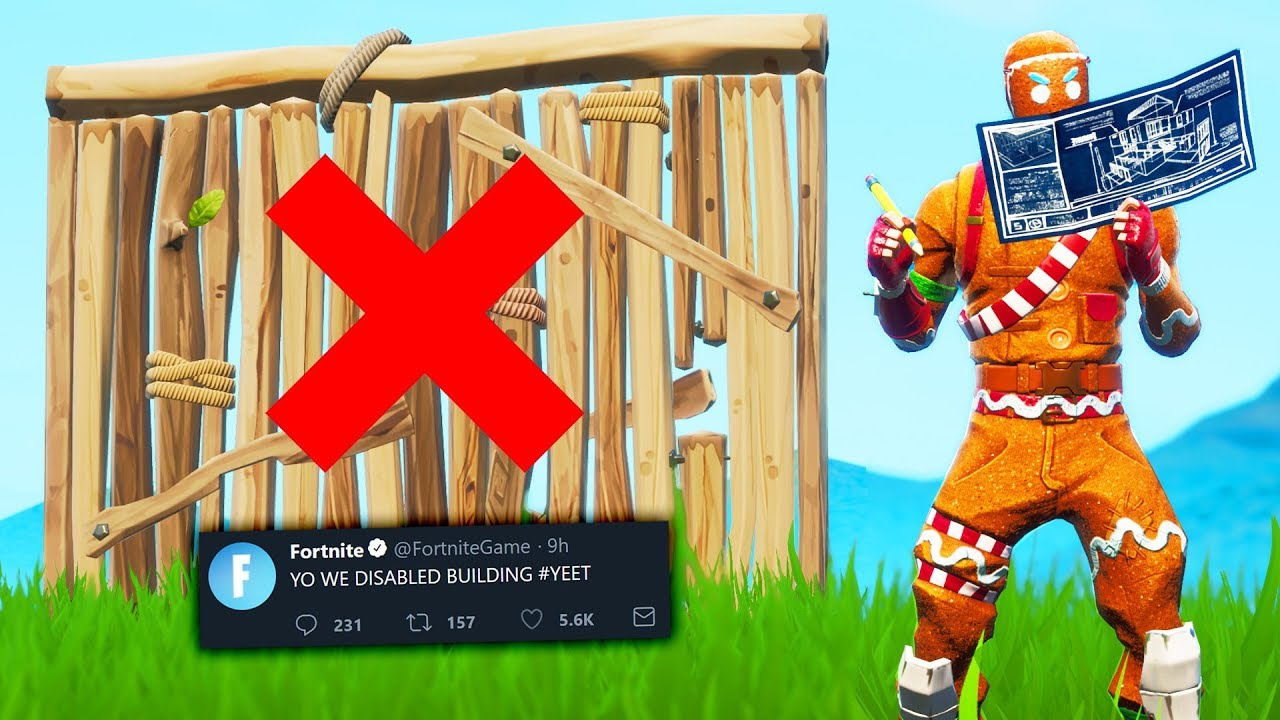 fortnite has disabled building