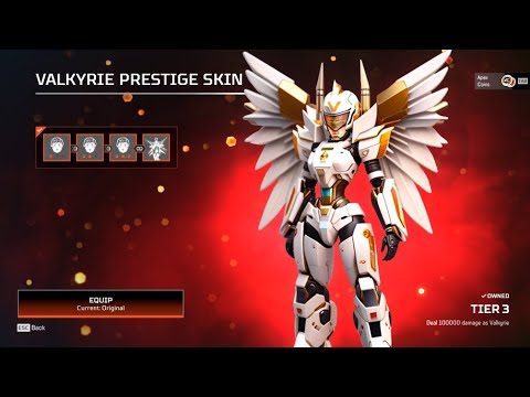 Apex Legends New Valkyrie Heirloom Skin First Look!