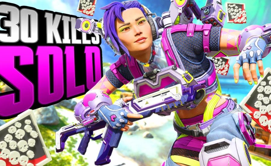 INSANE GAME! 30 KILLS SOLO and 6,300 Damage Valkyrie Apex Legends Gameplay Season 16