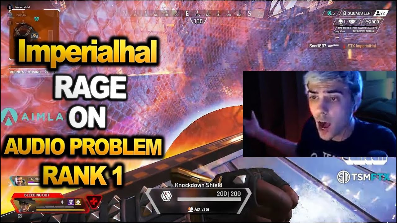 Imperialhal team vs Rank 1 team in scrims  | Imperialhal is raging!! - (  apex legends )