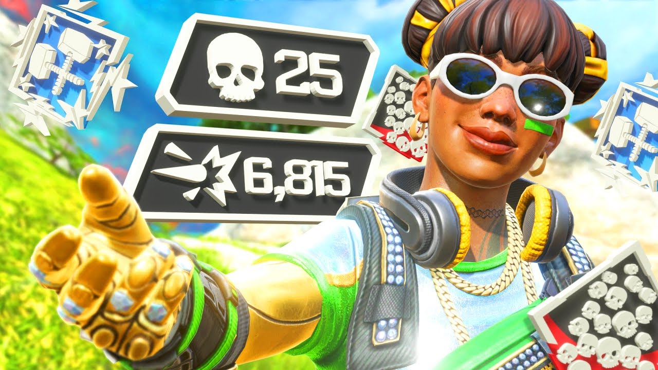 Lifeline DROPS 25 KILLS and 6.800 Damage Playing With Randoms Apex Legends Gameplay Season 16