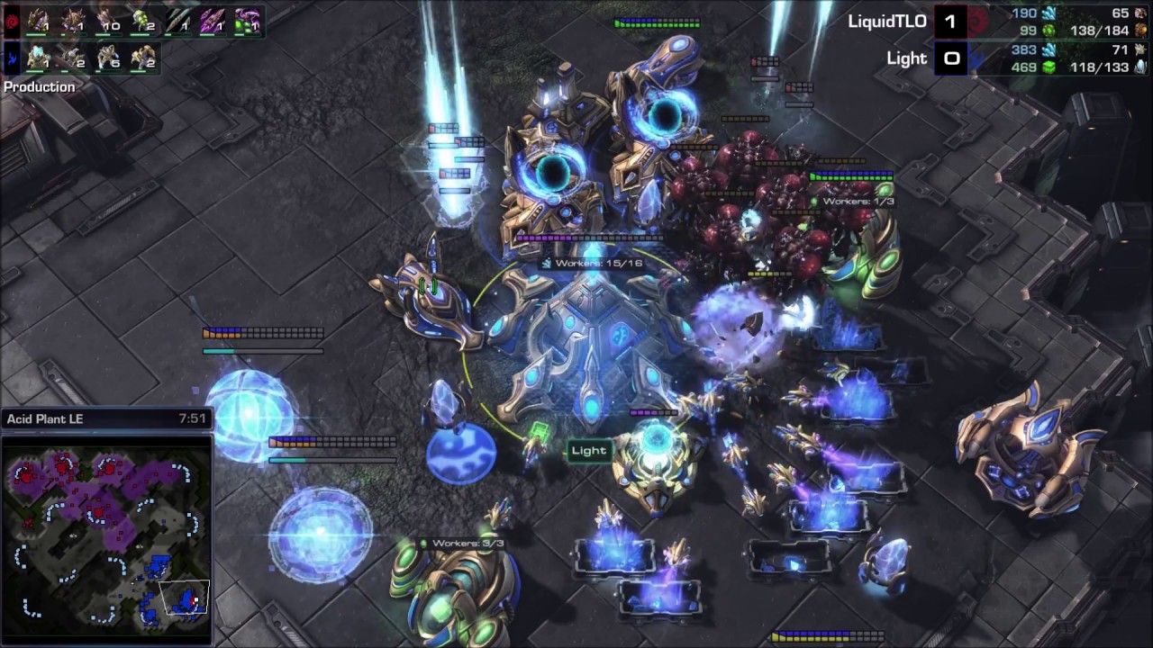 Light (P) v TLO (Z) on Acid Plant - StarCraft2 - Legacy of the Void 2018