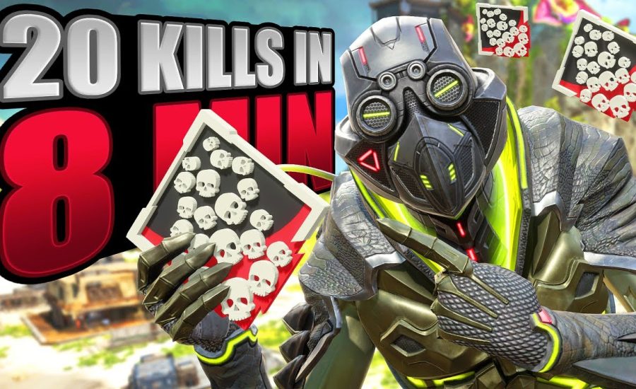 Octane 20 KILLS in Only 8 MINUTES Apex Legends Gameplay Season 16