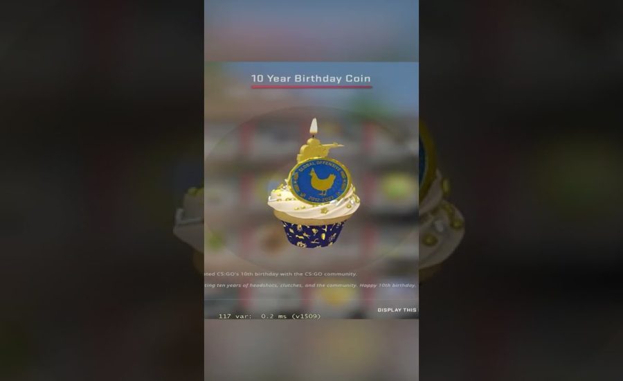 THE CSGO 10TH BIRTHDAY COIN