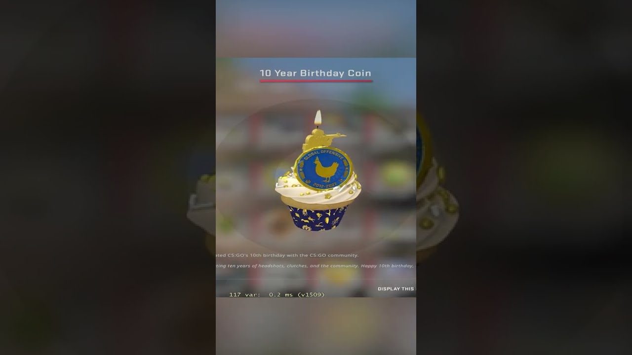 THE CSGO 10TH BIRTHDAY COIN