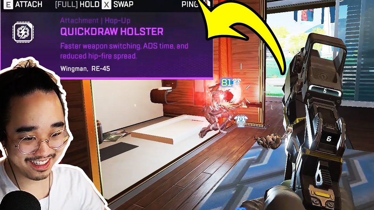 THE NEW WINGMAN HOP UP IN OLYMPUS! IS QUICKDRAW WORTH IT? (Season 7 Apex Legends)