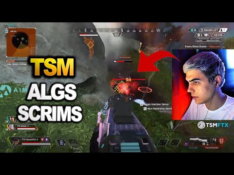 TSM Imperialhal tries using The Flatline & Peacekeeper and dominates algs scrims !! ( apex legends )