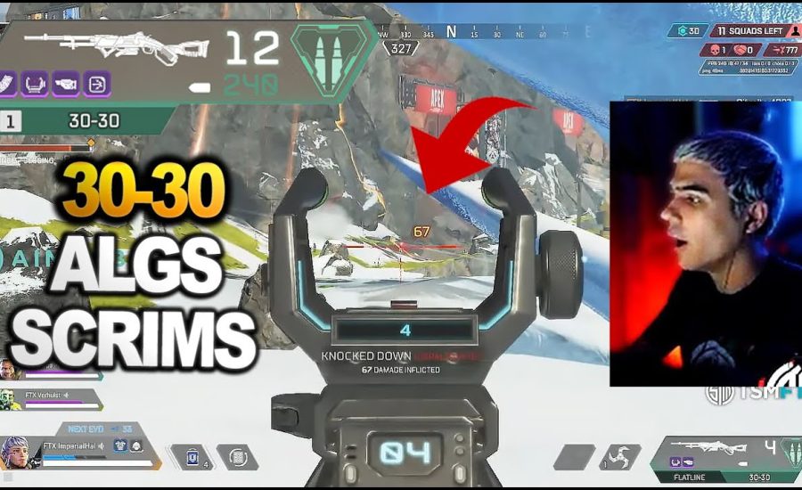 TSM Imperialhal tries using the 30-30 Repeater in algs scrims and and what happens? ( apex legends )