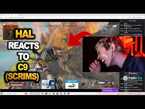 TSM Imperialhal watched and reacted to C9 team's key scrims moments!! ( apex legends )