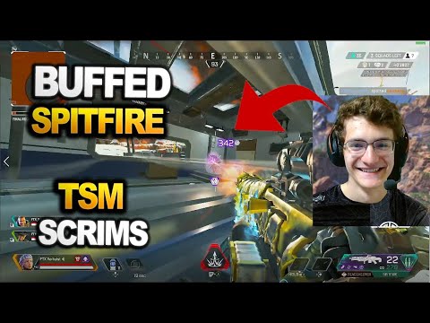 TSM Verhulst tries using the buffed SPITFIRE in algs scrims (Apex Legends)