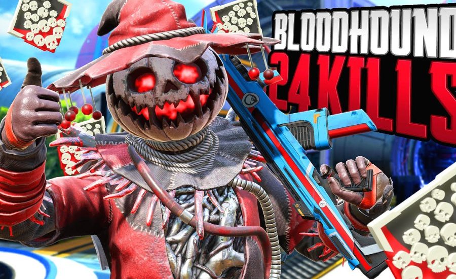 AMAZING Bloodhound 24 KILLS and 4,600 Damage Apex Legends Gameplay Season 16