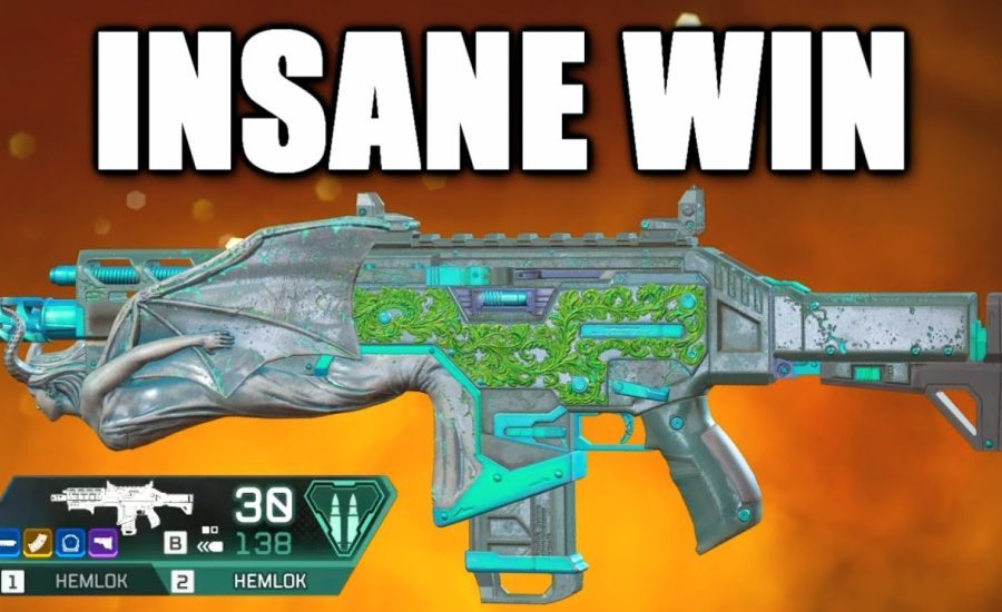 MY MOST INSANE DUAL HEMLOK WIN in Apex Legends