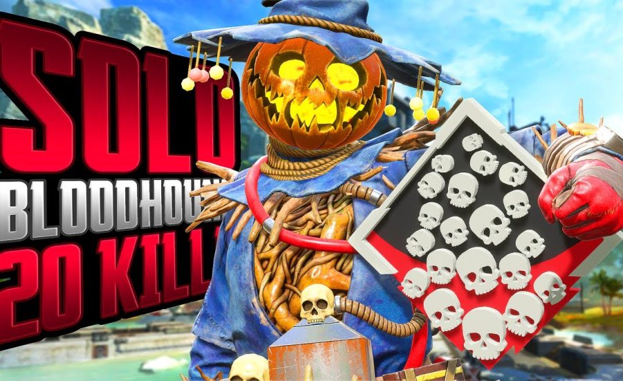 SOLO Bloodhound 20 KILLS and 4,000 Damage Apex Legends Gameplay Season 16