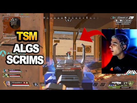 TSM Imperialhal team wiped C9 naughty in algs scrims - LAST 2 SQUAD  ( apex legends )