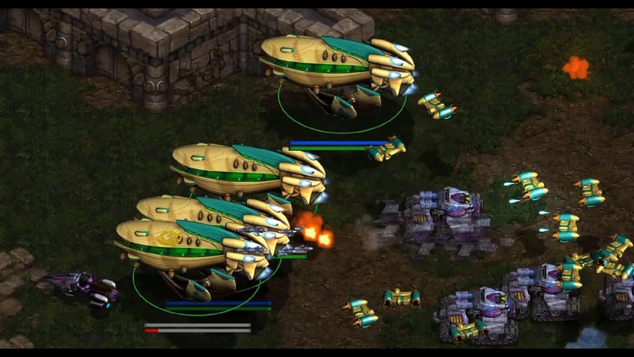 Wraiths! Carriers! - Ruin!  (P) vs Speed!  (T) on Minstrel - StarCraft - Brood War REMASTERED